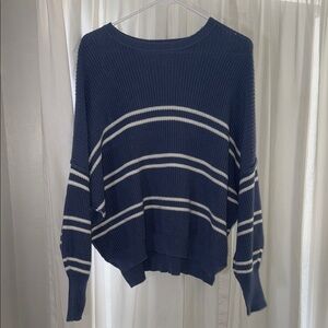 Sincerely Jules Navy and White Striped Sweater